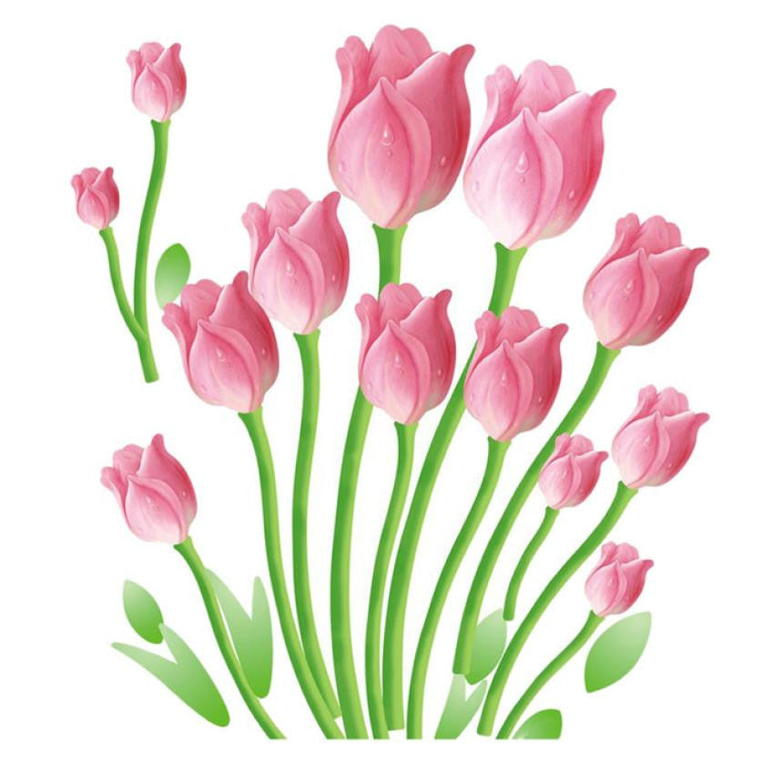 Wall Stickers Tulips Wall Decals Mural Home Decor Mural Decal pegatinas de pared poster