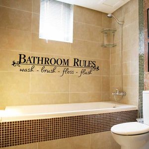 Removable DIY Wall Sticker Mural Home Decal Decor For Bathroom