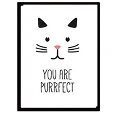 Cat Quotes Canvas Printings Black and White Animals Posters Prints Nordic Wall Art Pictures for Living Room Home Decor No frame