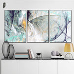 Landscape Abstract Canvas Paintings Modern Wall Art Poster and Prints Nordic Wall Pictures