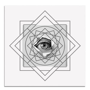 Cuadro Original Fashion Black White Geometric Eyes Planet Canvas Painting Posters Wall Picture For Living Room Nordic Wall Decor