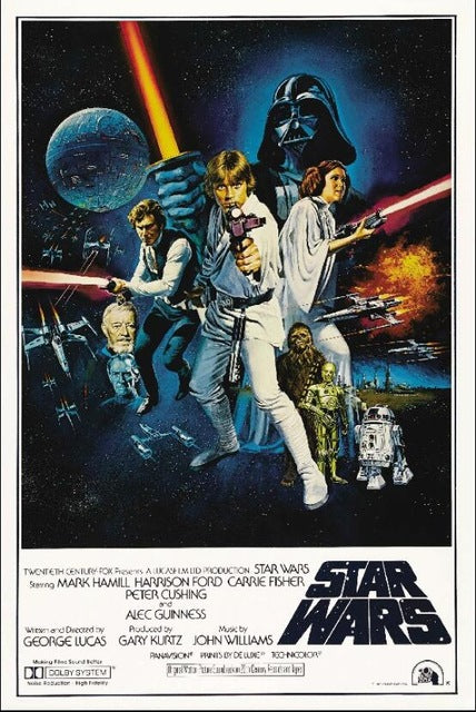 4PCS Choose star wars Classic Movie posters & print Fabric Poster Print Harrison Ford Mark Hamill